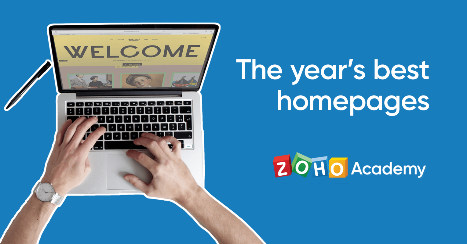 Best Homepages: Five Examples for Design Inspiration | Zoho Academy