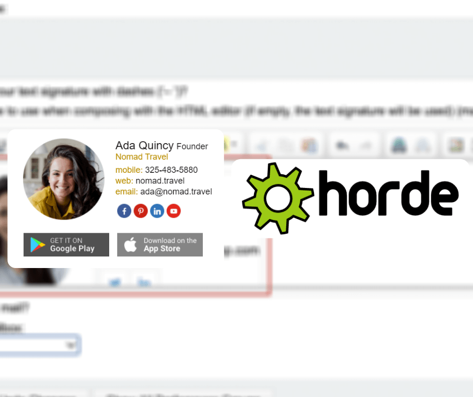 How to Create Email Signature in Horde