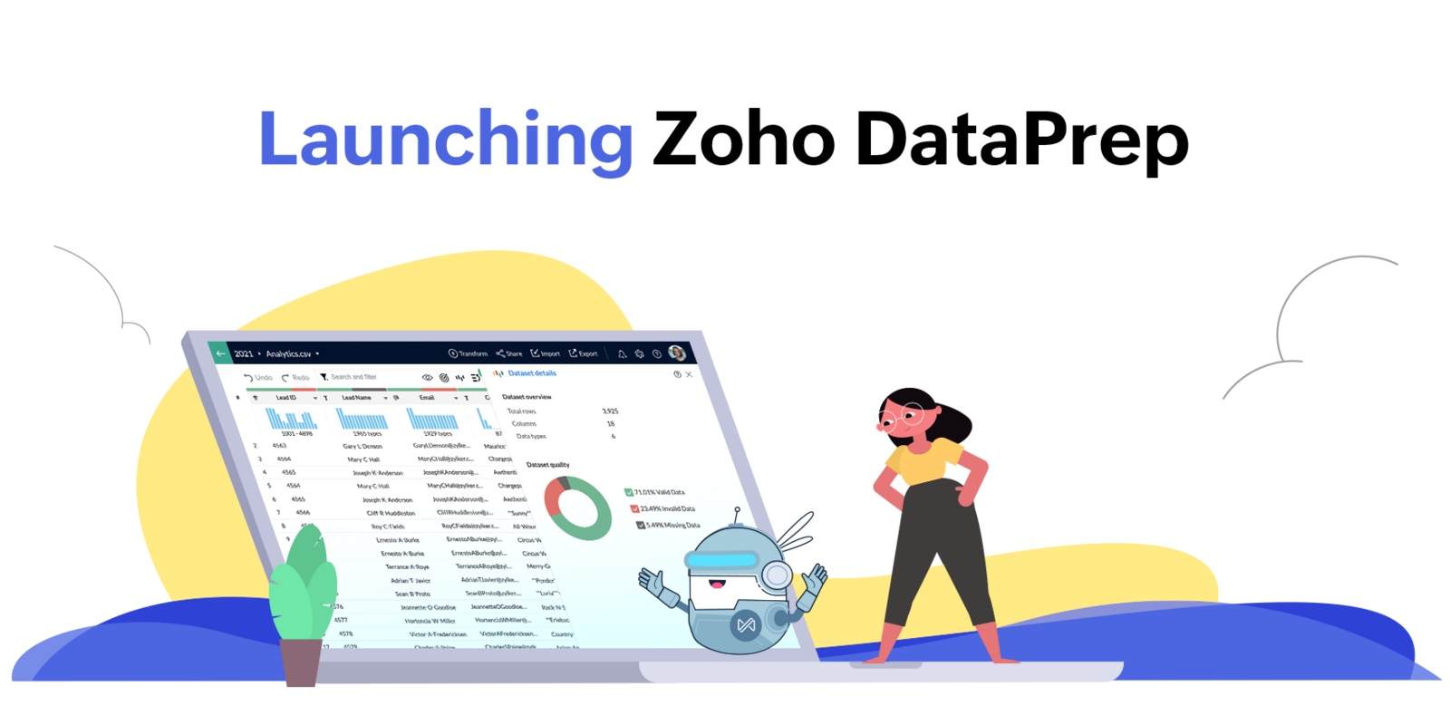 Launch of Self-service Data Preparation Service – Zoho DataPrep