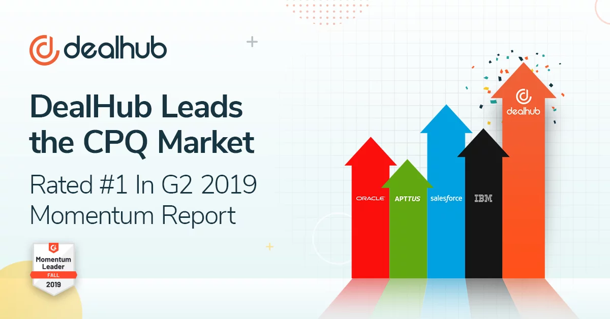 DealHub.io Ranks #1 in G2 Momentum Grid® for CPQ