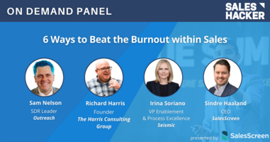 6 Ways to Beat the Burnout within Sales