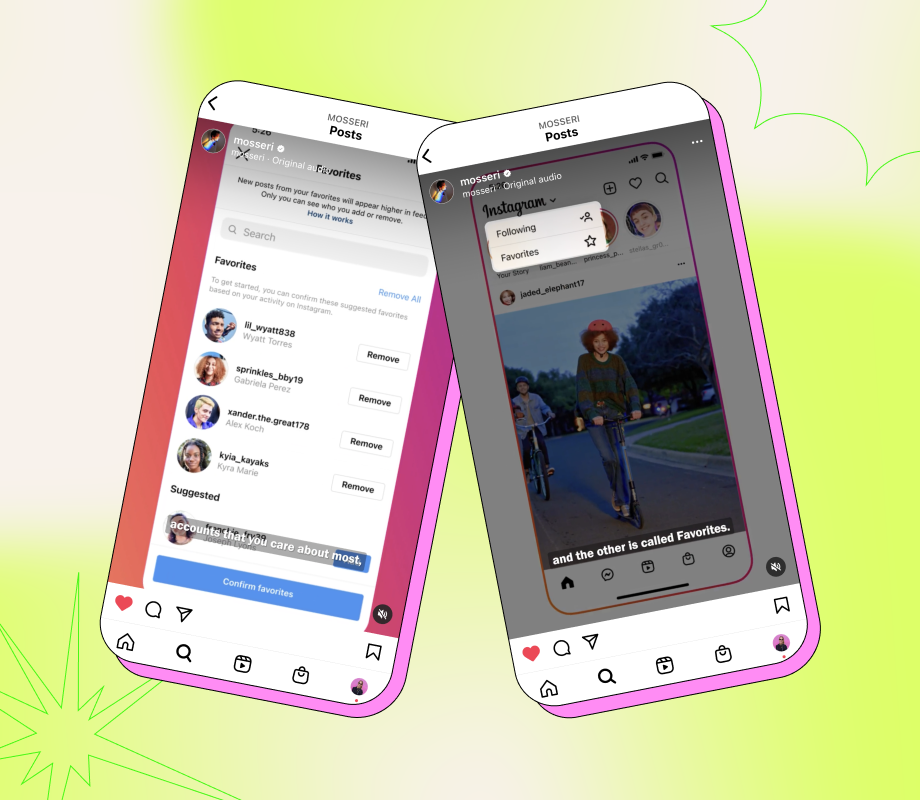 Instagram Adds New Chronological Views to Home Feed: Following and Favorites