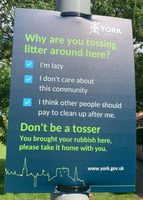 British Tosser Trash Sign - Swipe File