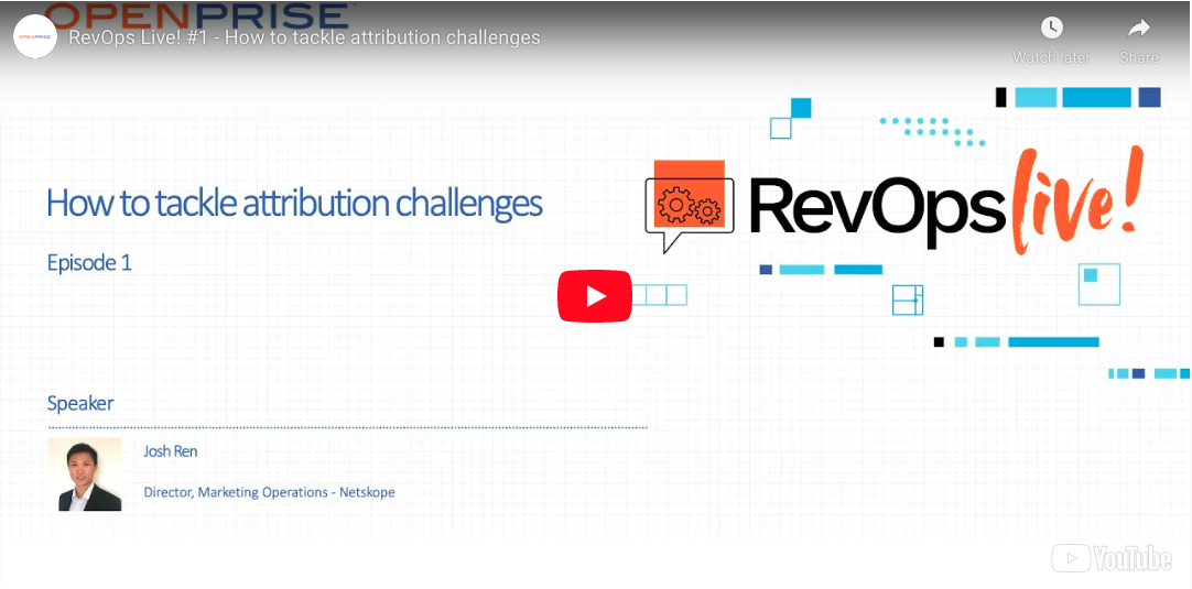 RevOps Live! #1 - How to tackle attribution challenges