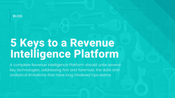 5 Keys to a Revenue Intelligence Platform