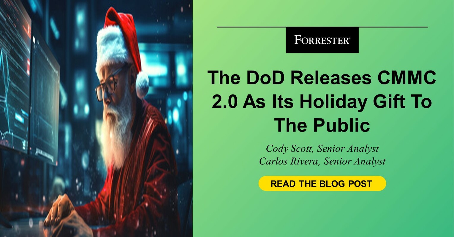 The DoD Releases CMMC 2.0 As Its Holiday Gift To The Public