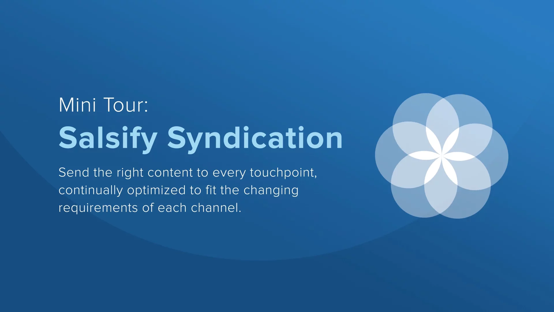 Salsify Syndication Overview | Salsify Resource Video