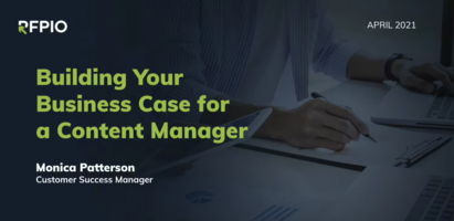 Webinar: How to make the business case for an RFP content manager