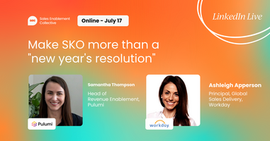 Make SKO more than a "new year's resolution"