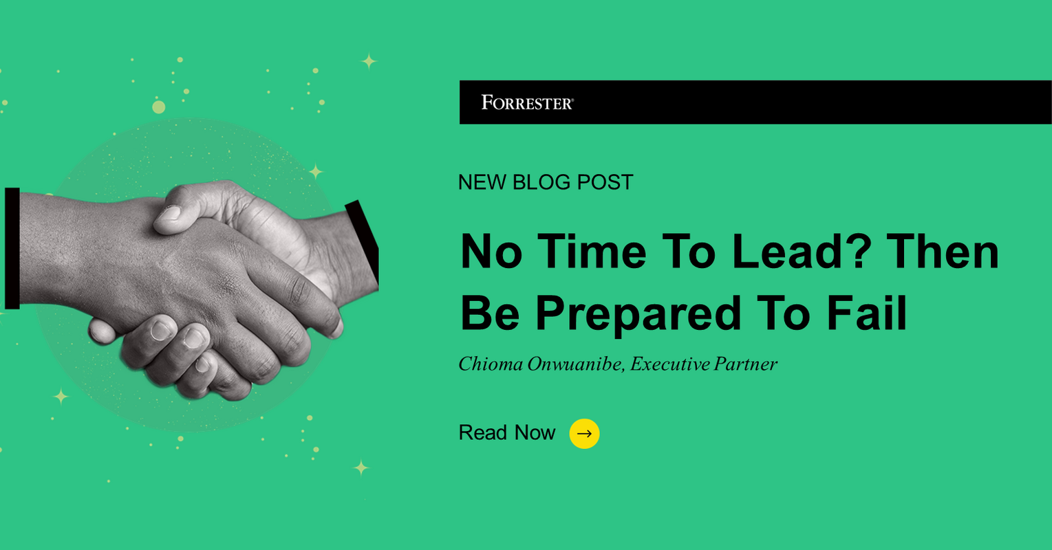 No Time To Lead? Then Be Prepared To Fail
