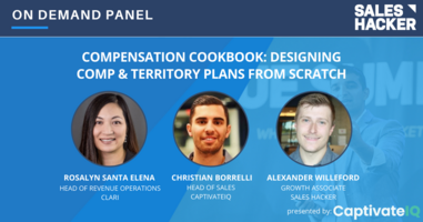 Compensation Cookbook: Designing Comp & Territory Plans from Scratch