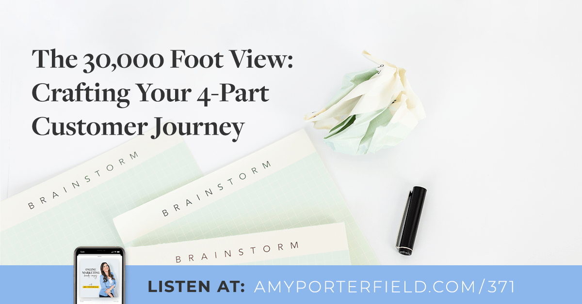#371: The 30,000 Foot View: Crafting Your 4-Part Customer Journey 