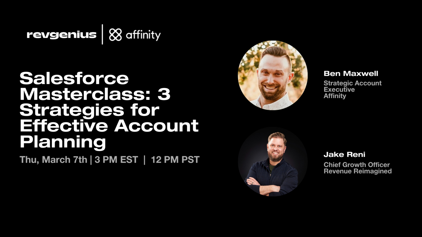Watch the Recap : Salesforce Masterclass: 3 Strategies for Effective Account Planning