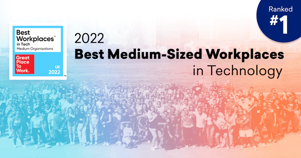 Braze Ranked Number One as the UK's Best Workplace™ in Tech 2022