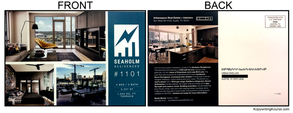 Real Estate Specific Unit Flyer - Swipe File