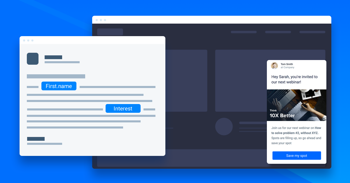 Why Personalized Emails Should Lead to a Personalized Website