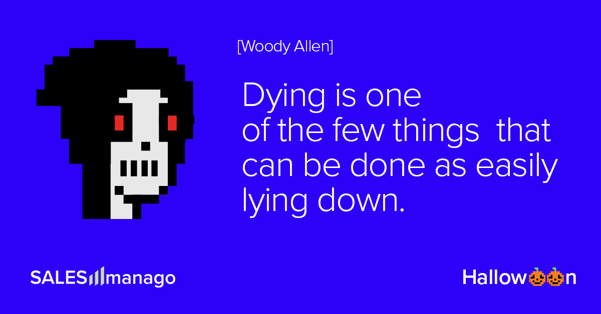 Death. The ultimate reason to go shopping  |  SALESmanago – AI Customer Data Platform with Omnichannel Execution