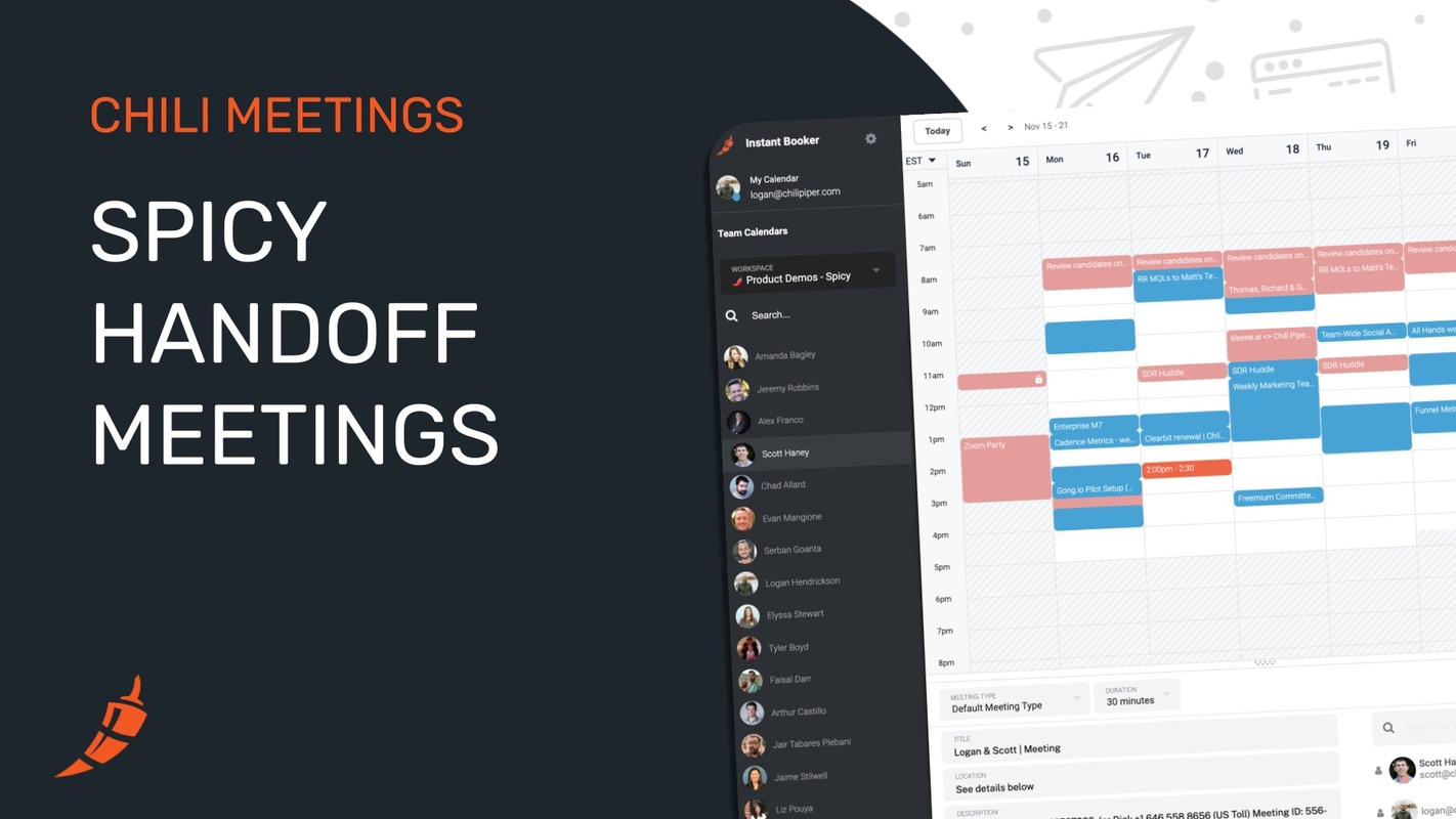 Booking a Handoff Meeting in Instant Booker Spicy