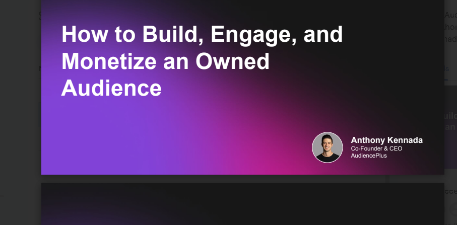 How to Build, Engage, and Monetize an Owned Audience