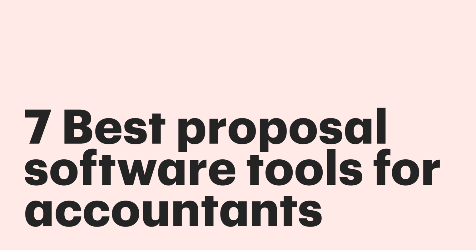 7 Best proposal software tools for accountants