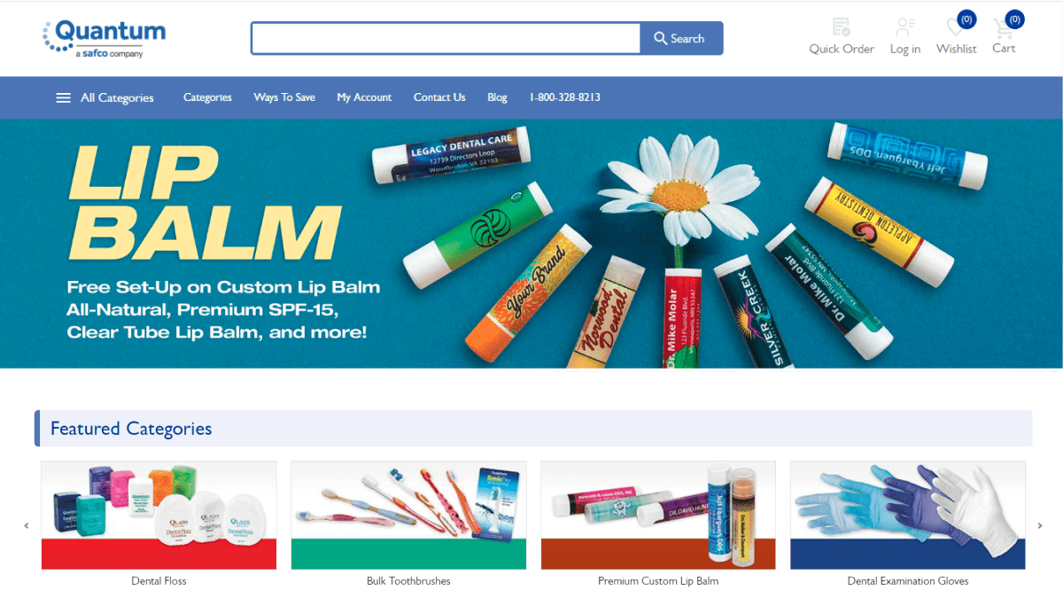The new nopCommerce website for the US major dental supplier