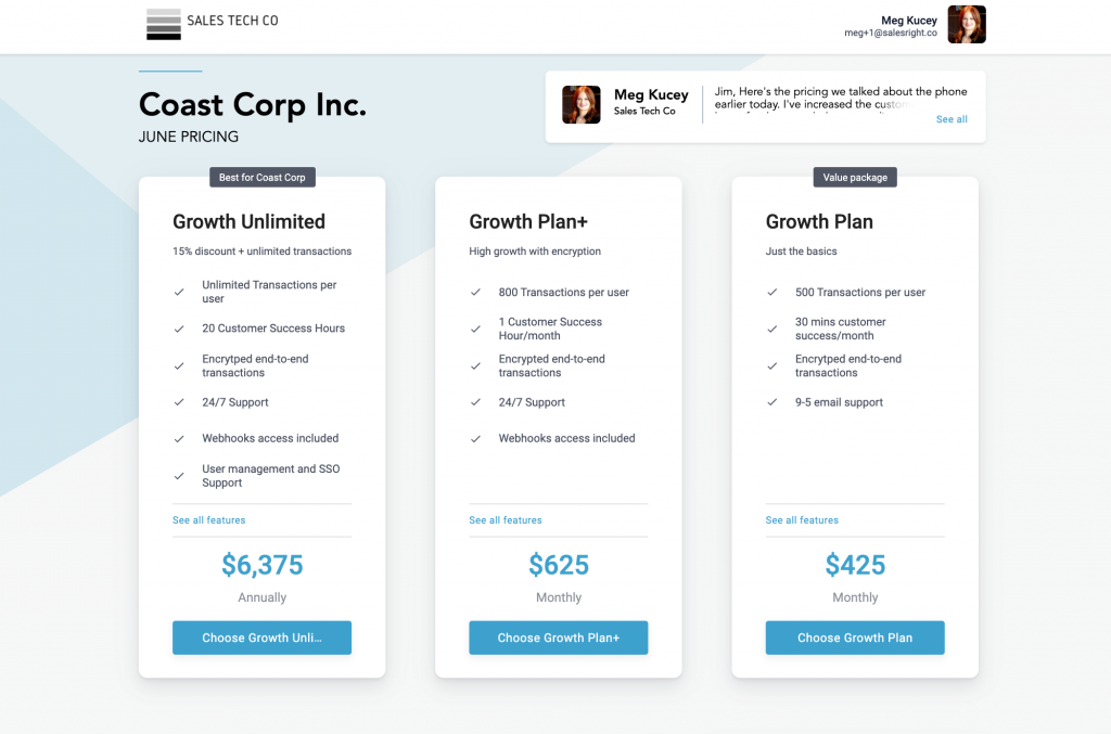 Displaying SaaS Pricing: Proposal vs Quote