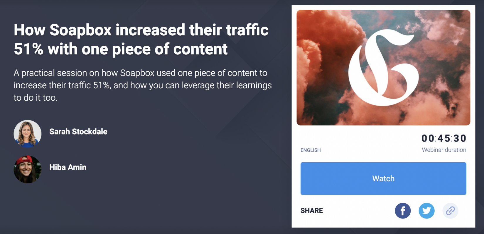 How Soapbox increased their traffic 51% with one piece of content