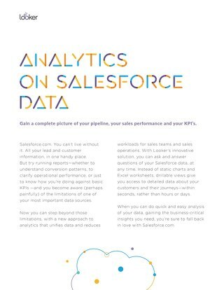 Analytics On Salesforce Data