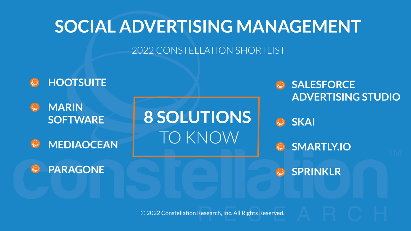 Mediaocean listed on 2022 Constellation ShortList for social advertising management