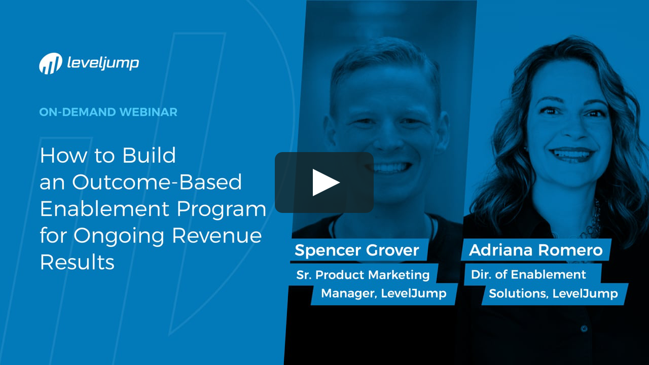 Webinar: How to Build an Outcome-Based Enablement Program for Ongoing Revenue Results