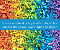 Should you build or buy MarTech tools? For Tableau, the answer was a hybrid approach. | Lytics Decision Engine CDP for Marketers