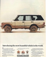 "The Most Beautiful Vehicle In The World" Dirty Range Rover Ad - Swipe File