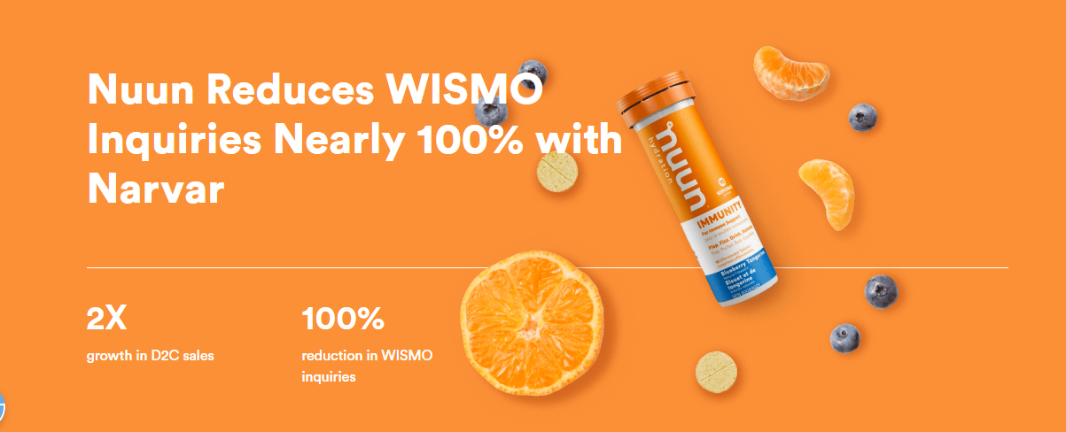Nuun Reduces WISMO Inquiries Nearly 100% with Narvar