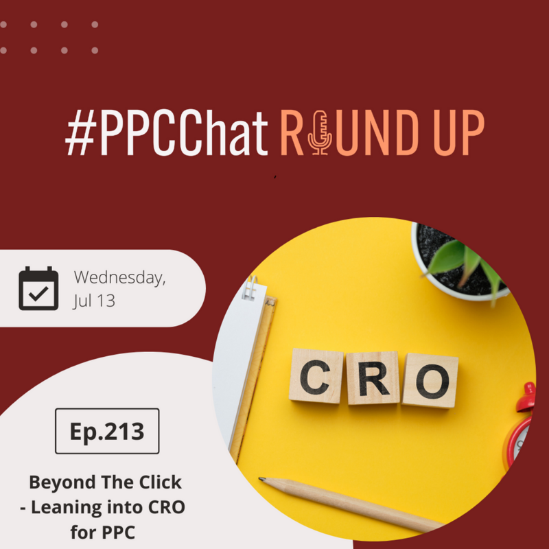 Beyond The Click - Leaning into CRO for PPC | EP213 PPCChat Roundup | with Anu Adegbola
