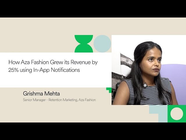 How Aza Fashion Grew its Revenue by 25% using In App Notifications