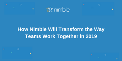 Listen to Nimble's 2019 Road Map Vision Webinar