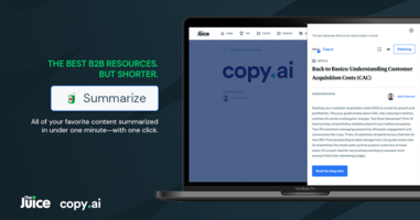 The Juice Launches One-Minute B2B Content Summaries