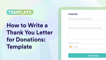 Thank You For Donations Templates: How To Write & Examples