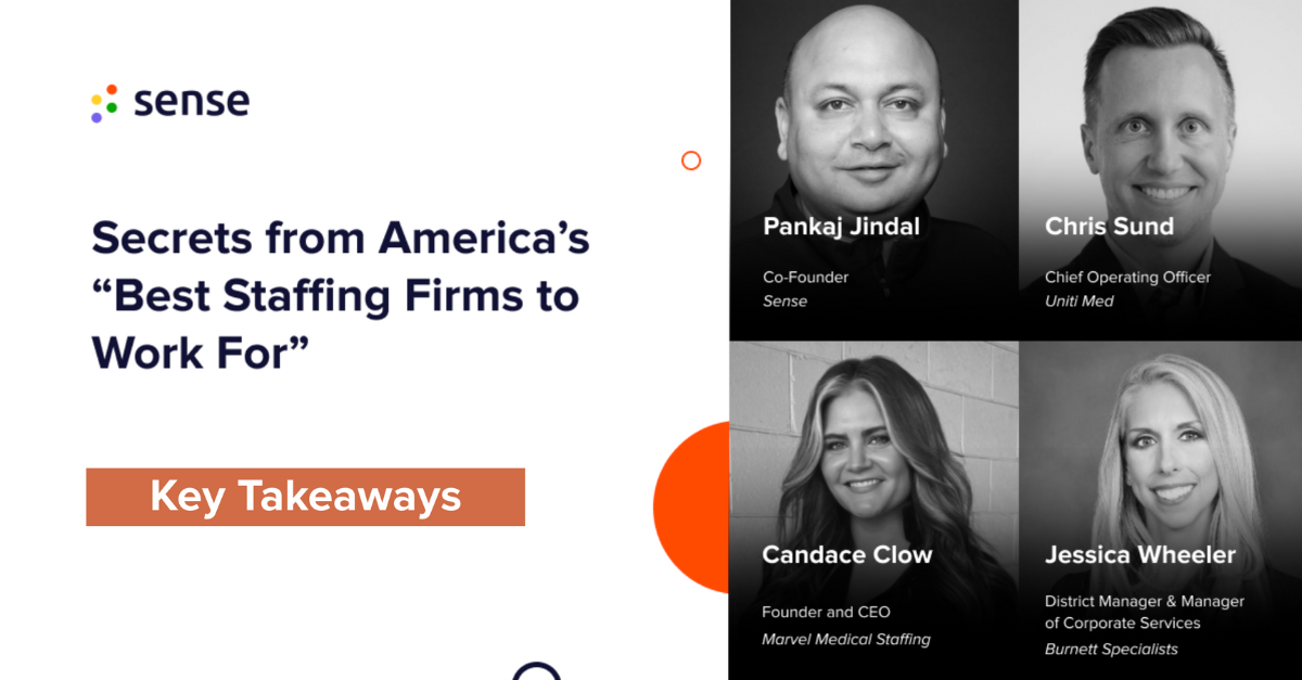Secrets From America's "Best Staffing Firms to Work For"
