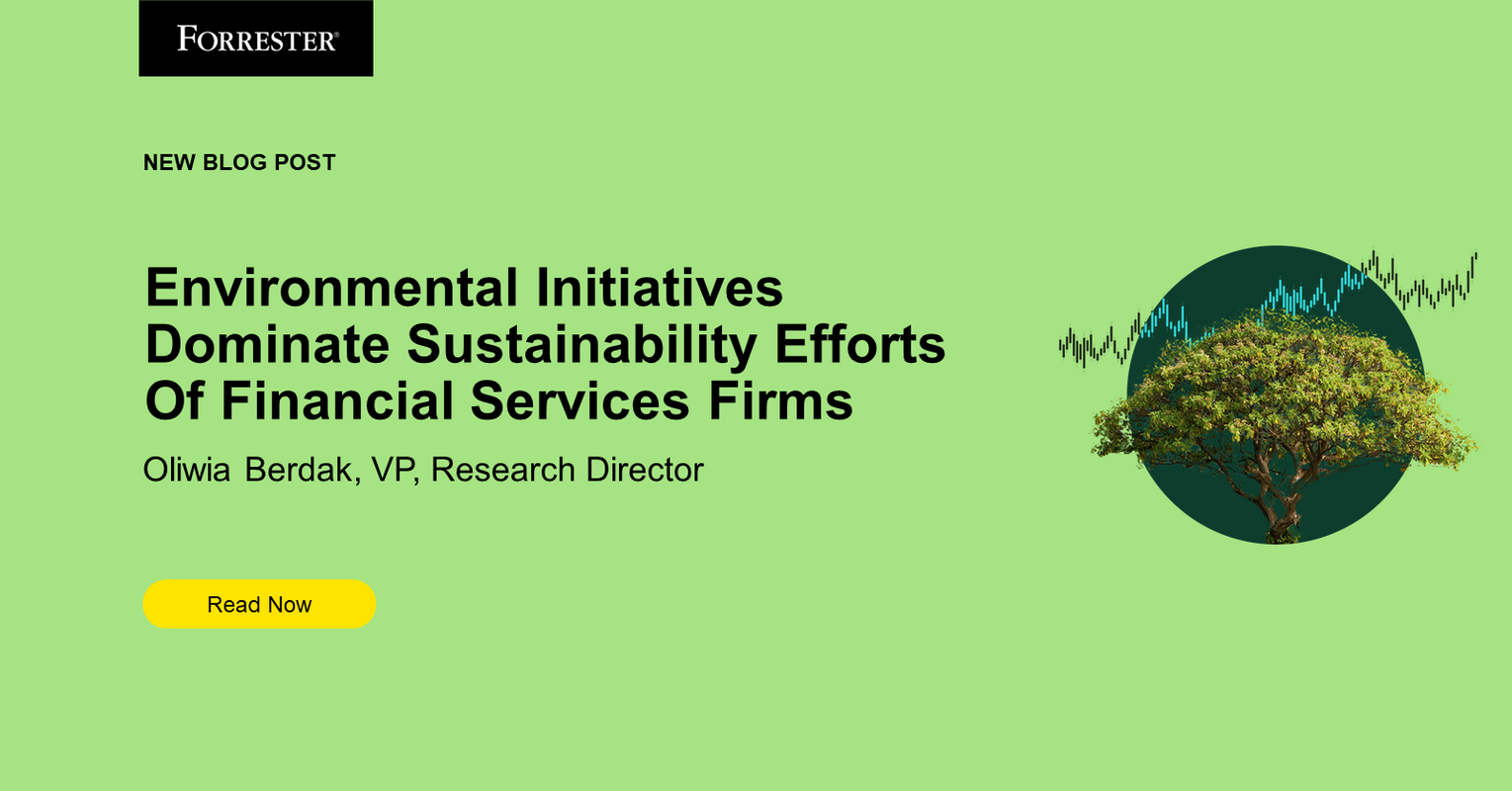 Environmental Initiatives Dominate Sustainability Efforts Of Financial Services Firms