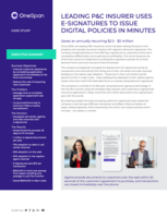 Leading P&C Insurer Uses E-signatures to Issue Digital Policies in Minutes | Case Study