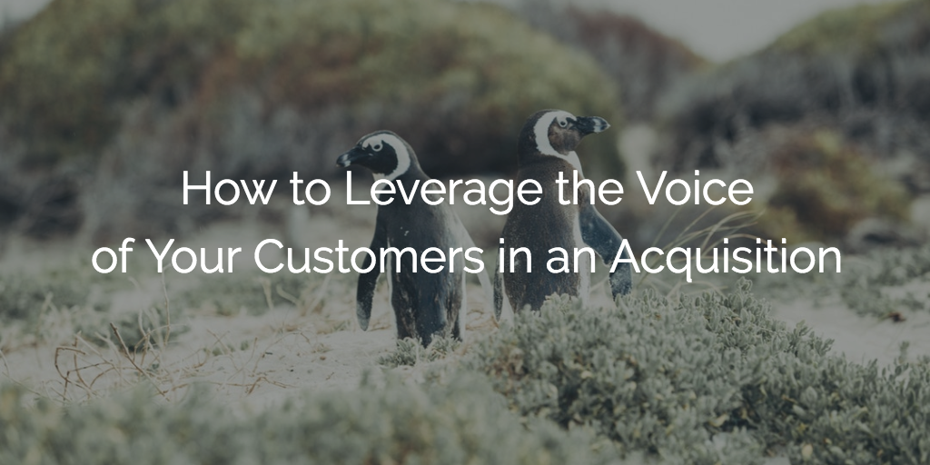 How to Leverage the Voice of Your Customers in an Acquisition | Customer Success and Product Experience Software | Gainsight