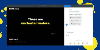Engage with Your Video Viewers 24/7. Introducing Drift Video Bot.