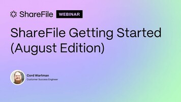 ShareFile Getting Started with Cord!