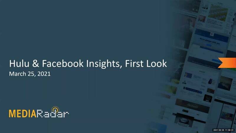 Webinar: Hulu & Facebook Insights