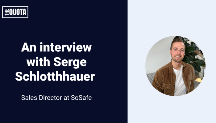 An interview with Serge Schlotthauer, Sales Director at SoSafe, a German "human" cybersecurity company