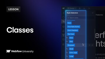 Working with classes in Webflow 