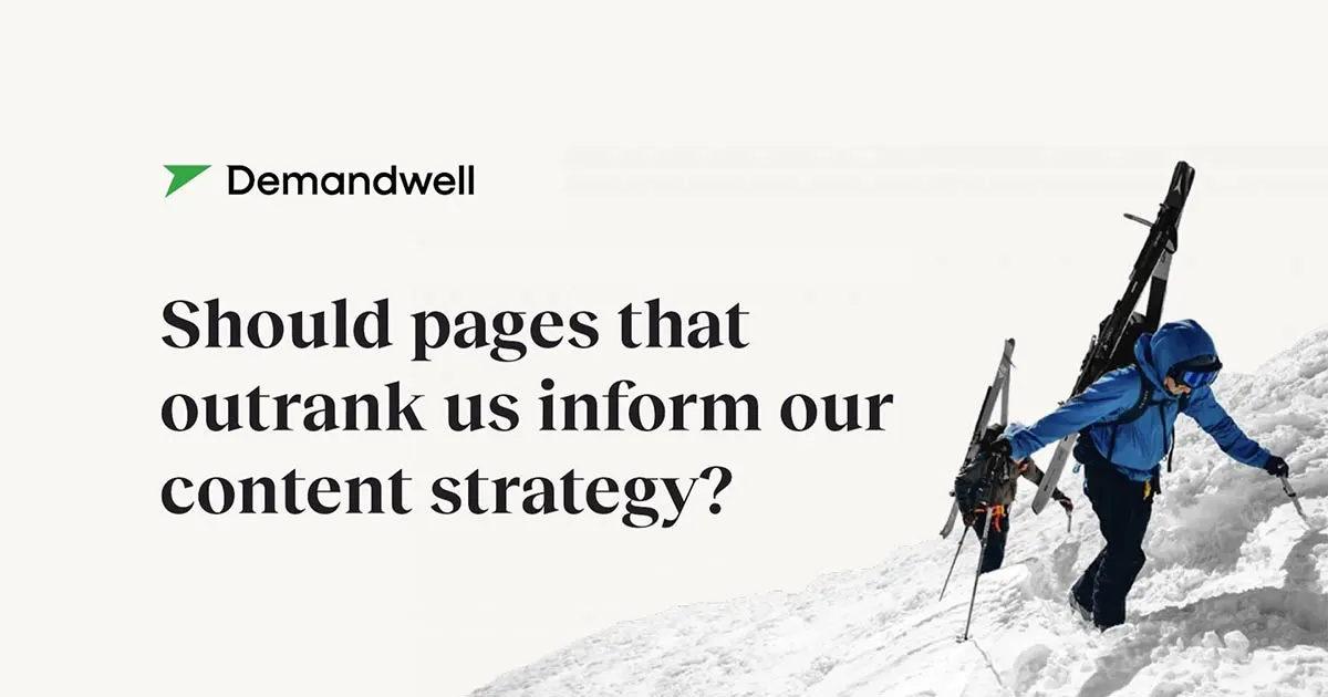 Should I Look At A Competitor Or Another High Ranking Page?