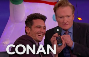 James Franco Answers Phone Call from CTM Tracking Phone Number on CONAN
