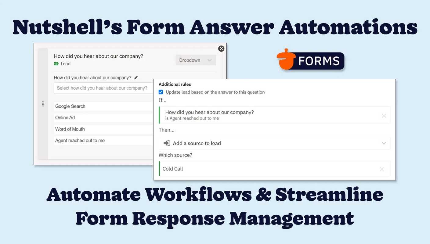 Automate Form Submission Workflows With Nutshell's Form Answer Automations